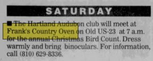 Pennys Restaurant (Dicks Lunch, Franks Country Oven) - Dec 15 2000 Article (newer photo)